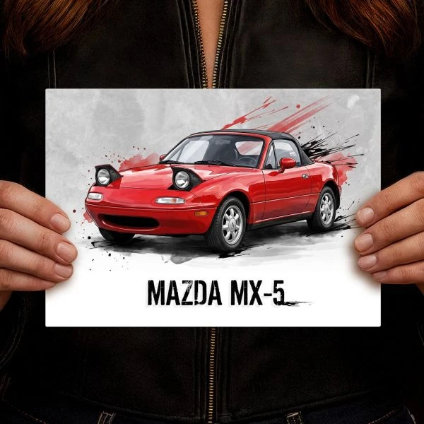 Grafika na metalu Mazda MX-5